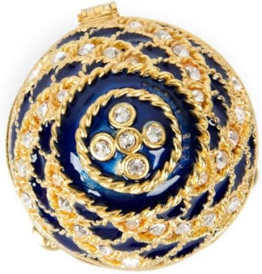 Enamel Colored Easter Egg Light Luxury Metal Jewelry Decorative Box Small Home Decor