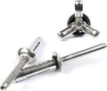 Aluminum Tri-Fold Recessed Crown Dome Head Pop Rivets with Sealing Washer #8-4 x 1/4' QTY 250