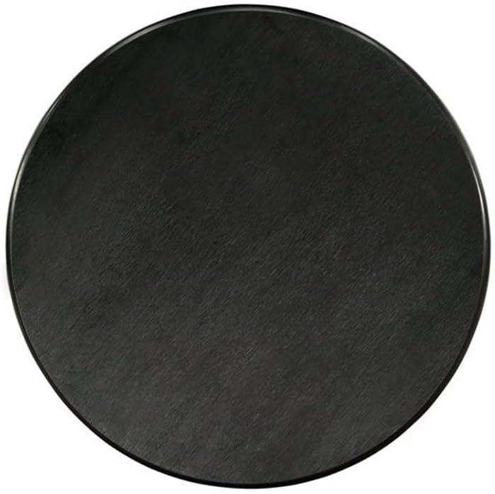 East West Furniture ANT-ABK-TP Antique Dining Room Table - a Round kitchen Table Top with Pedestal Base, 36x36 Inch, Wirebrushed Black