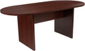 Flash Furniture Jones 6 Foot (72 inch) Oval Conference Table in Mahogany
