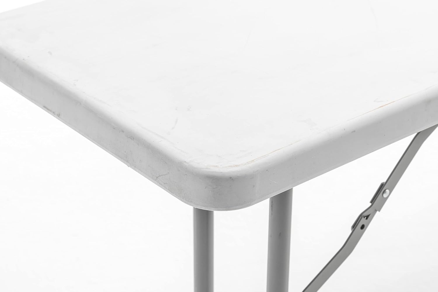 BTEXPERT 6-Foot - 72' Long White Granite Plastic Folding Seminar Training Table Portable 18' Wide Narrow, 29' High, Events Indoor Outdoor Lightweight Set of 5