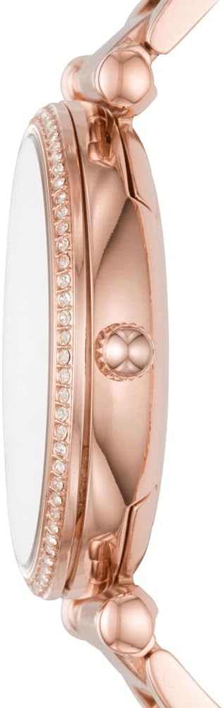 Fossil Women's Watch and Bracelet Set, Carlie Three-Hand Stainless Steel Watch for Women and Bracelet Set