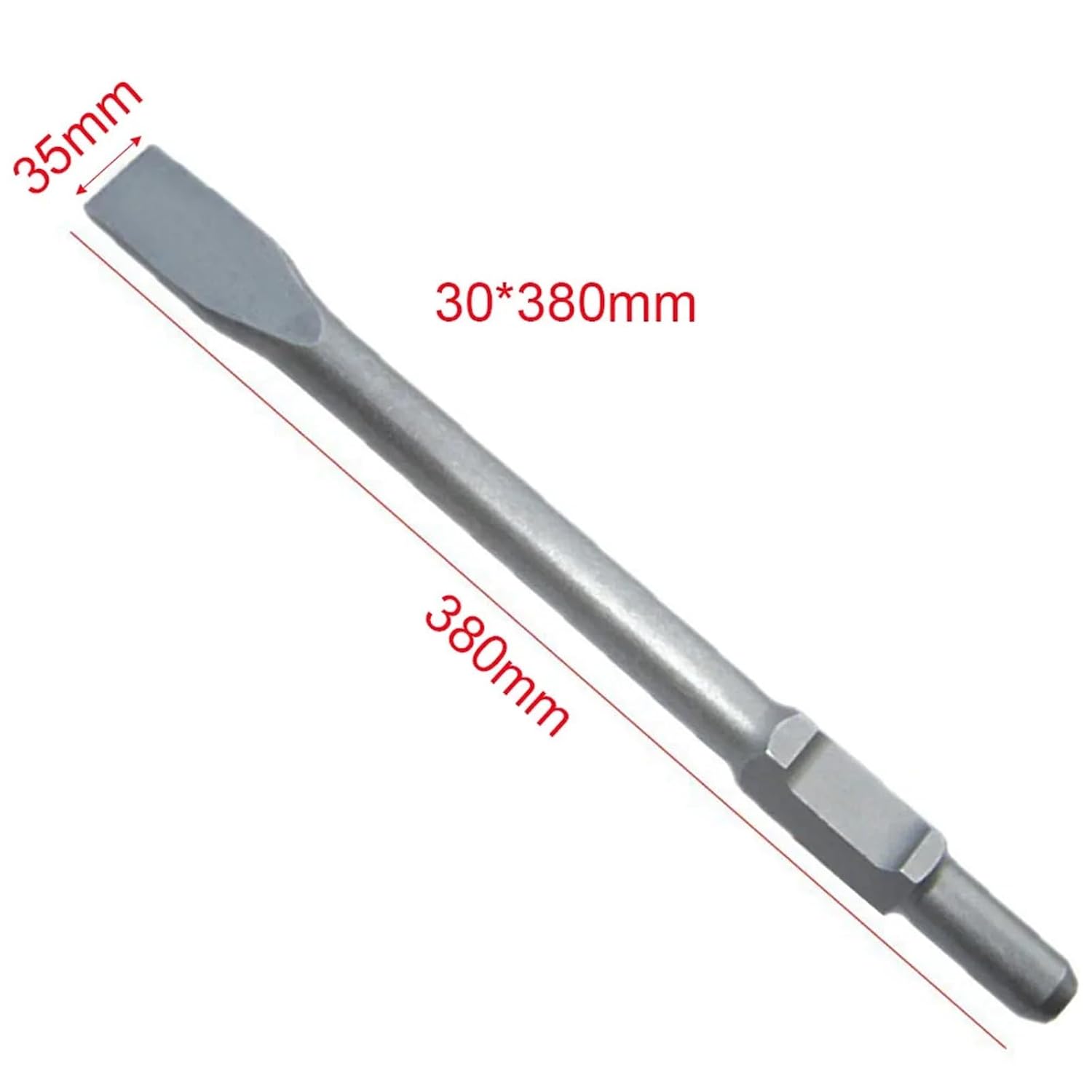 Electric Hammer Impact Drill Round/Hexagonal/Five Pit/65A Shank Tip/Flat Chisel Electric Hammer 1Pcs(Khaki)