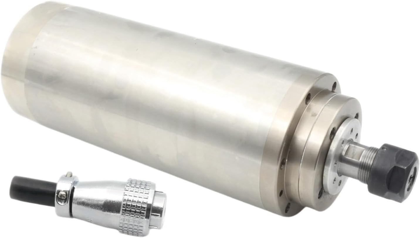 【Waterproof】 3KW ER20 13A CNC Water Cooled Spindle Motor for Woodworking Router Engraving Milling Machine 220V 380V(Just Spindle,220V)