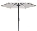 LSLYTQ Outdoor Garden Parasols Garden Parasols 6 Feet Outdoor Table Umbrella with Crank 6 Iron Ribs, Market Umbrella for Pool, Beach, Garden, Restaurant,Without Parasol Base good