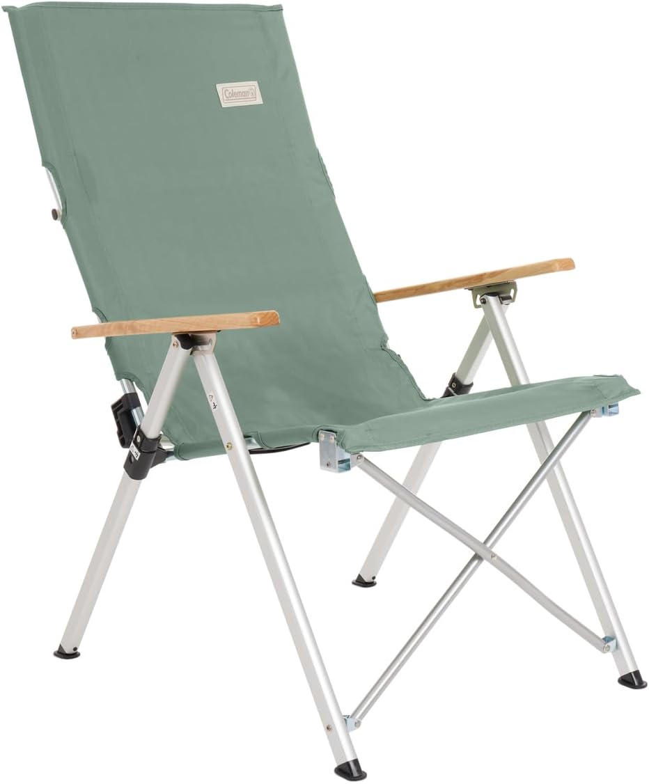 Coleman Living Collection Reclining Sling Chair, Lightweight Camping Chair with 3 Adjustable Reclining Positions, Premium Outdoor Furniture