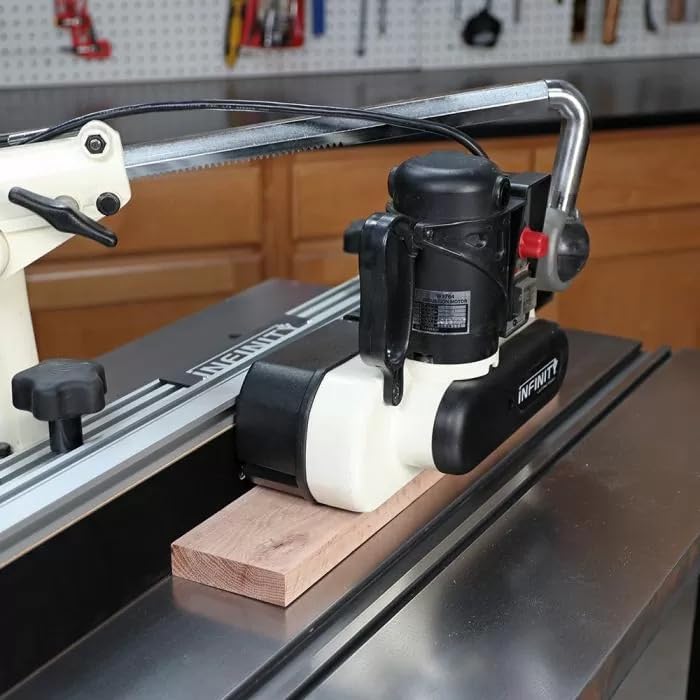 Infinity Tools Mini Power Feeder (MPF-001) – 1/8 HP Variable Speed (6.5–56 FPM), Reversible Feed, Horizontal/Vertical Mode, 26 lb – For Router Tables, Shapers, Table Saws & Bandsaws