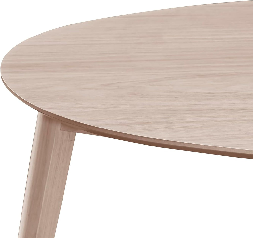 New Classic Furniture Oscar Wood Corner Table, White Ash