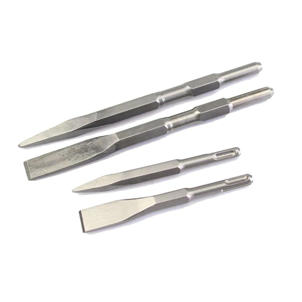 Electric Hammer Impact Drill Round/Hexagonal/Five Pit/65A Shank Tip/Flat Chisel Electric Hammer 1Pcs(Dark Grey)