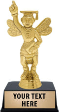 Crown Awards Spelling Bee Trophies with Custom Engraving, 6' Personalized Spelling Bee Trophy On Black Base