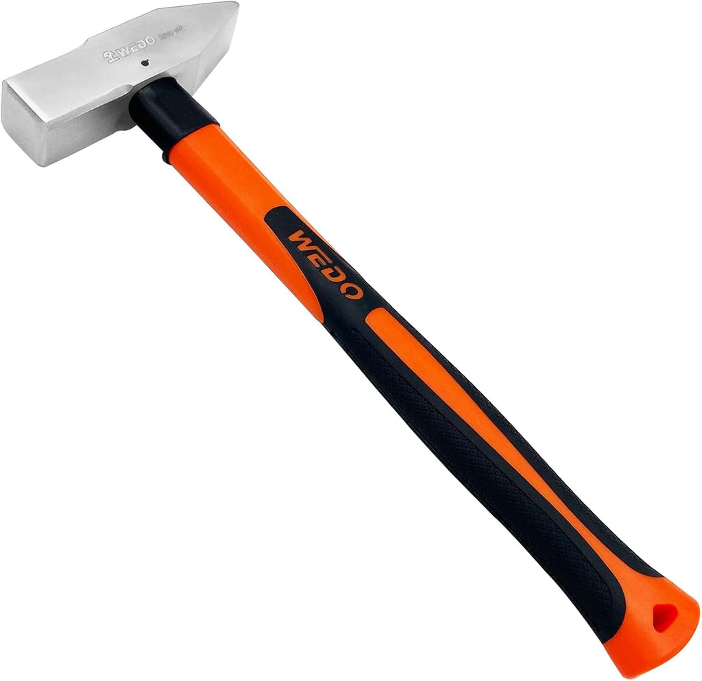 WEDO Cross Pein Hammer,Engineer Hammer,Blacksmith's Hammer,Fiberglass Handle,3lb,Length 400mm,Stainless Steel,Rust Proof,Corrosion Resistant,Die-Forged