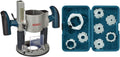 BOSCH RA1166 Plunge Router Base&BOSCH 8-Piece Router Template Guide Set RA1128