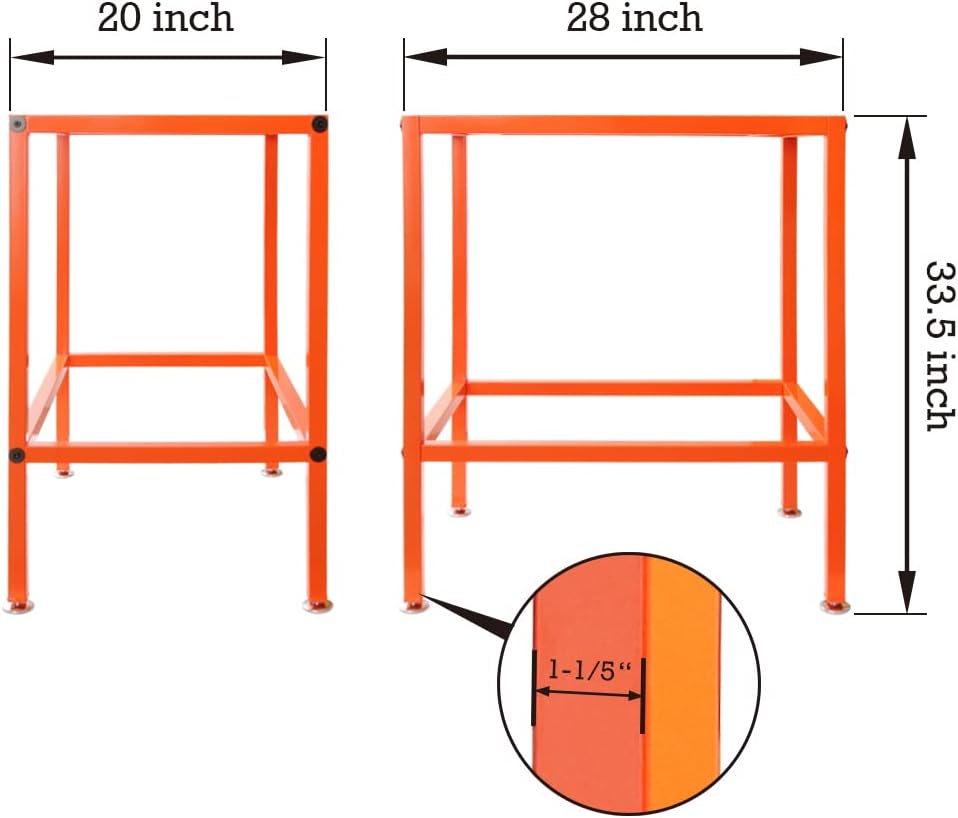 O'SKOOL Router Table Steel Stand with Levelers, RTS08