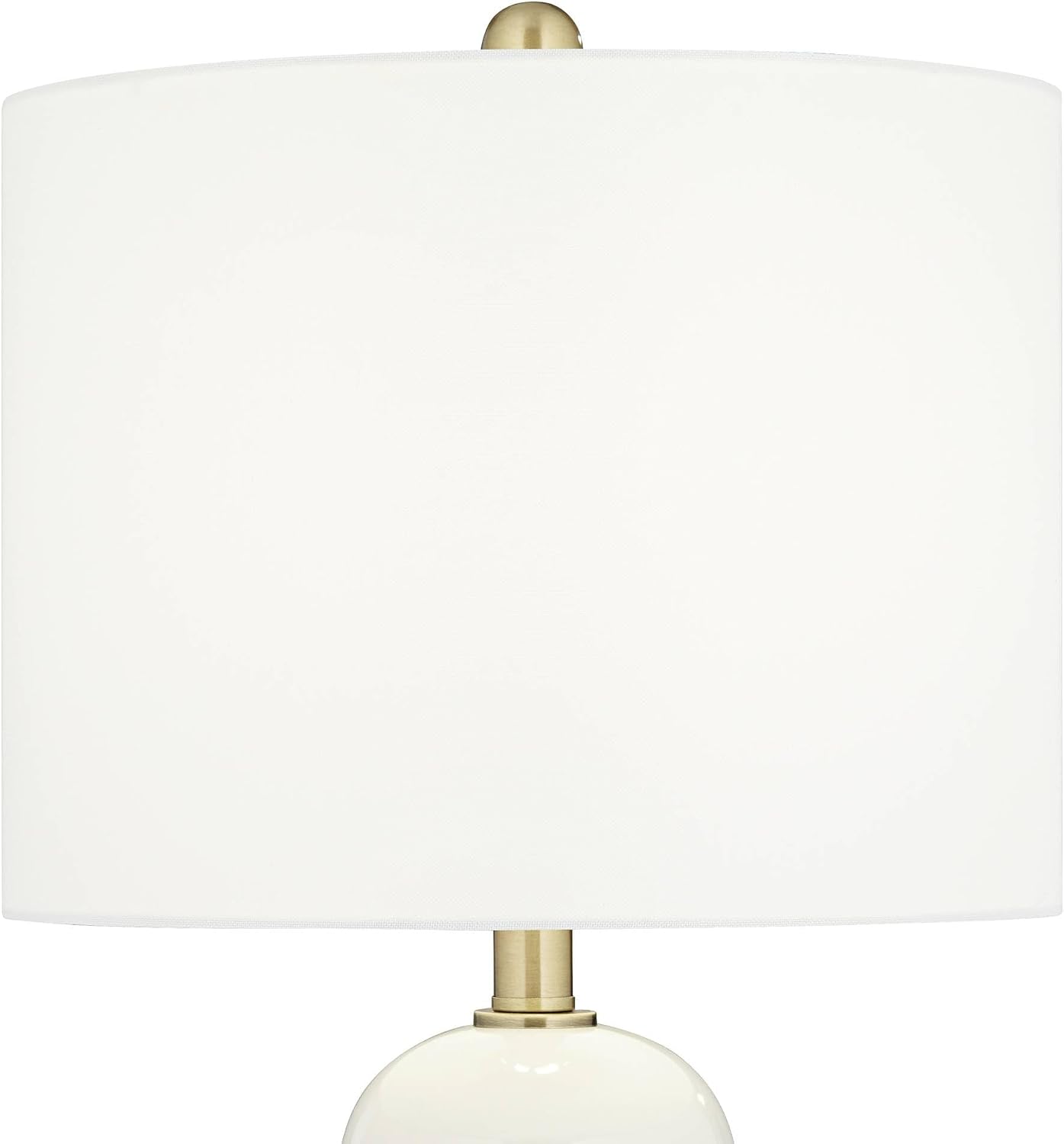 360 Lighting Draper 26' High Modern Coastal Table Lamps Set of 2 White Ceramic Fabric Shade Living Room Bedroom Bedside Nightstand House Office Home Reading Kitchen Entryway Console Family