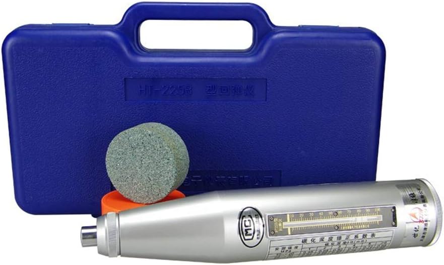 TOPCHANCES Portable High Polymer Material Shell Resiliometer Concrete Rebound Hammer Tester Resiliometer Schmidt Hammer Test Meter Tool Scope 10~60Mpa HT-225B