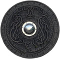 ARS NAUTICAL'Viking Shield Wall Decor with Norse Runes and Intricate Dragon Carvings – Authentic Scandinavian Medieval Style Home Accent