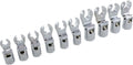 Dynamic 3/8' Drive 17 Piece Metric (10-19 mm) and SAE (3/8' - 3/4') Flare Nut Socket Set