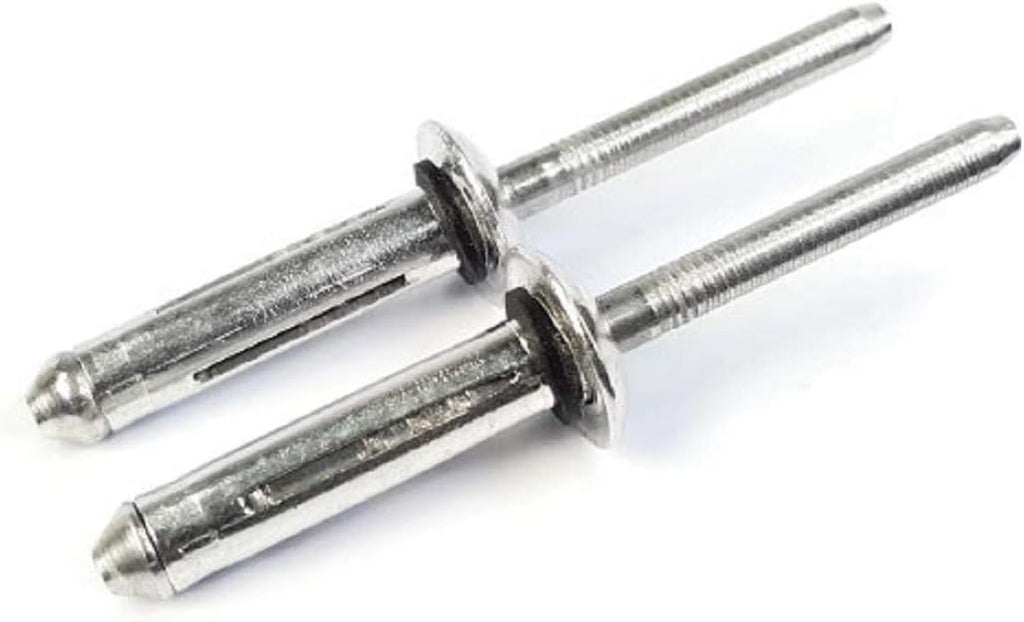 Aluminum Tri-Fold Recessed Crown Dome Head Pop Rivets with Sealing Washer #8-4 x 1/4' QTY 250