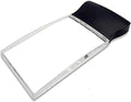 Magnifying Magnifier Glass with LED Light on Stand Clamp Arm Hands Illuminated Glass Table Desk Lamp Stand Clip on Metal Clamp for Reading ies