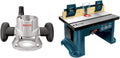 BOSCH MRF01 Router Fixed Base for MR23-Series Routers, Silver&Bosch Benchtop Router Table RA1181