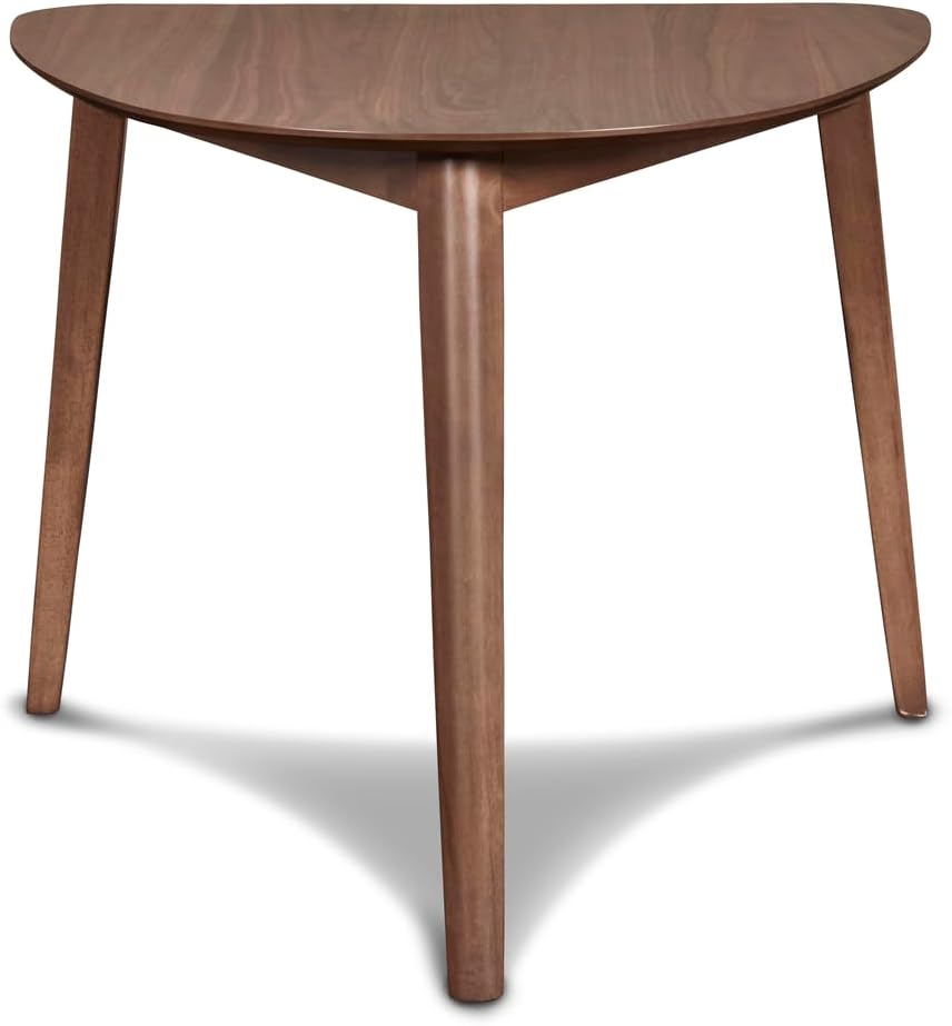 New Classic Furniture Oscar Wood Corner Table, Walnut