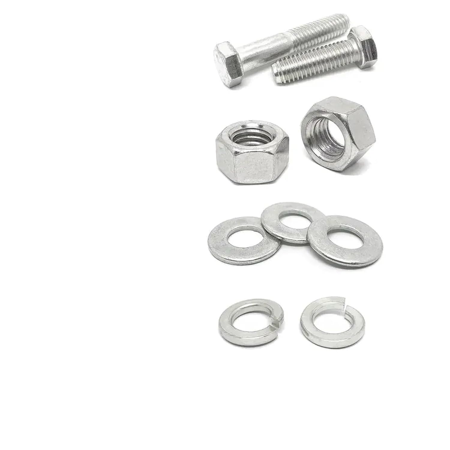 Nuts and Bolts 380Pcs Stainless Steel Hex Bolts Screws Nuts Washers Assortment Set for Furniture