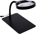 Screen Magnifier Desktop 10 Optical White LED lamp with a Magnifying Glass to Read The Old Watch Repair Engraving lamp HD high Magnification Magnifier with LED Light Double The Comfort