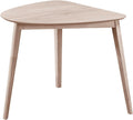 New Classic Furniture Oscar Wood Corner Table, White Ash