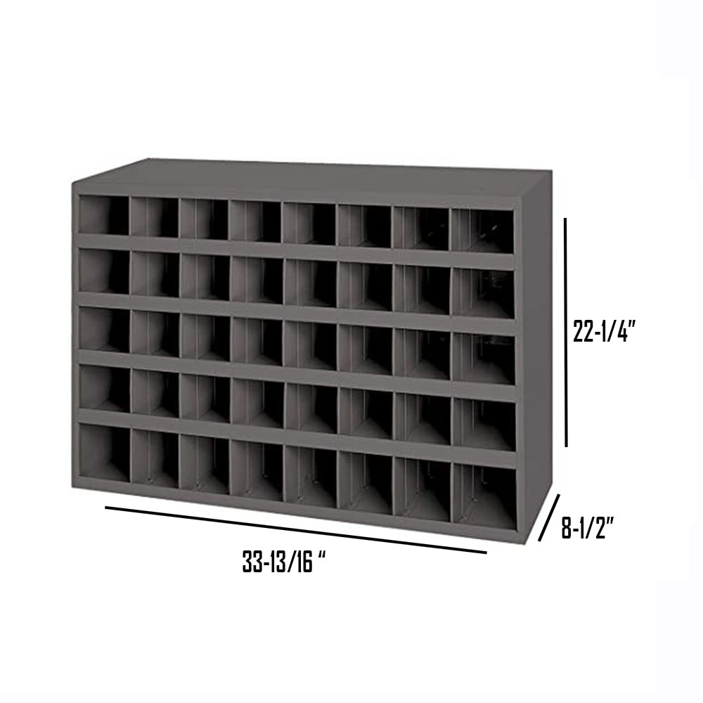 3,610 pcs Grade 8 Coarse Hardware Assortment Kit with Hex Cap Screws, Hex Nuts, Washers, & Durham 40 Hole Metal Bin