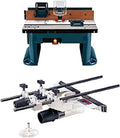 Bosch Benchtop Router Table with Deluxe Router Edge Guide With Dust Extraction Hood & Vacuum Hose Adapter