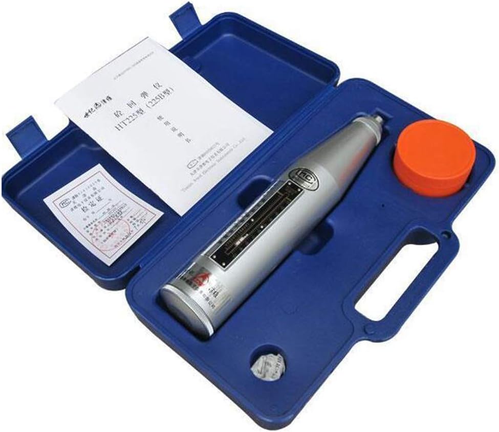TOPCHANCES Portable High Polymer Material Shell Resiliometer Concrete Rebound Hammer Tester Resiliometer Schmidt Hammer Test Meter Tool Scope 10~60Mpa HT-225B