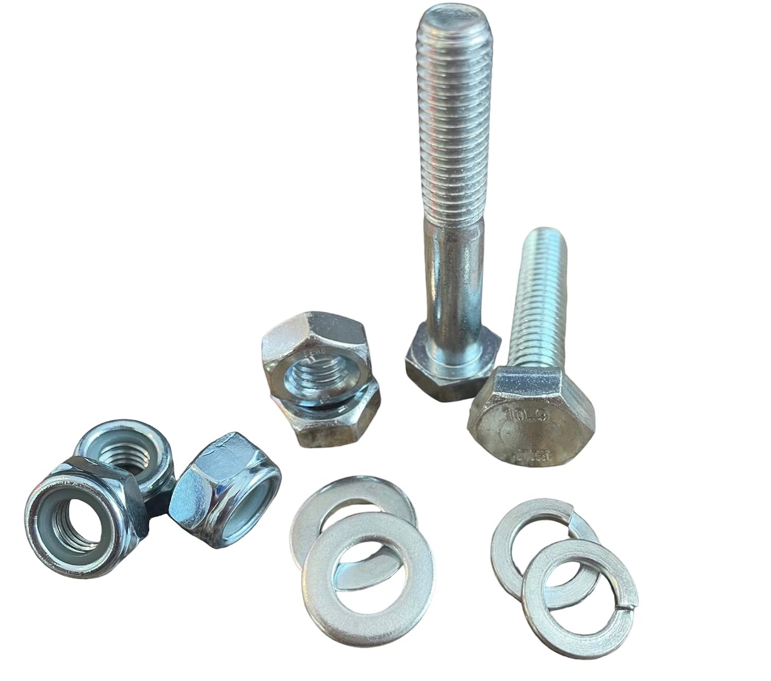 M&M Fasteners 5,435 Piece Metric Class 10.9 Hex Bolt, Hex Nut, Nylon Lock Nut, Lock and Flat Washer Assortment Kit with 2 Metal Bolt Bins