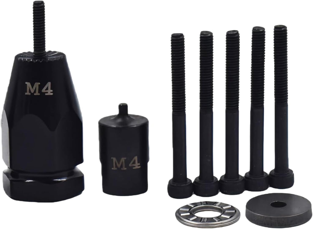 Air Rivet Nut Tool Kit, Pneumatic Pull Nut Setter with M3, M4 Mandrels for Sheet Metal Fastening Threaded Insert Installation