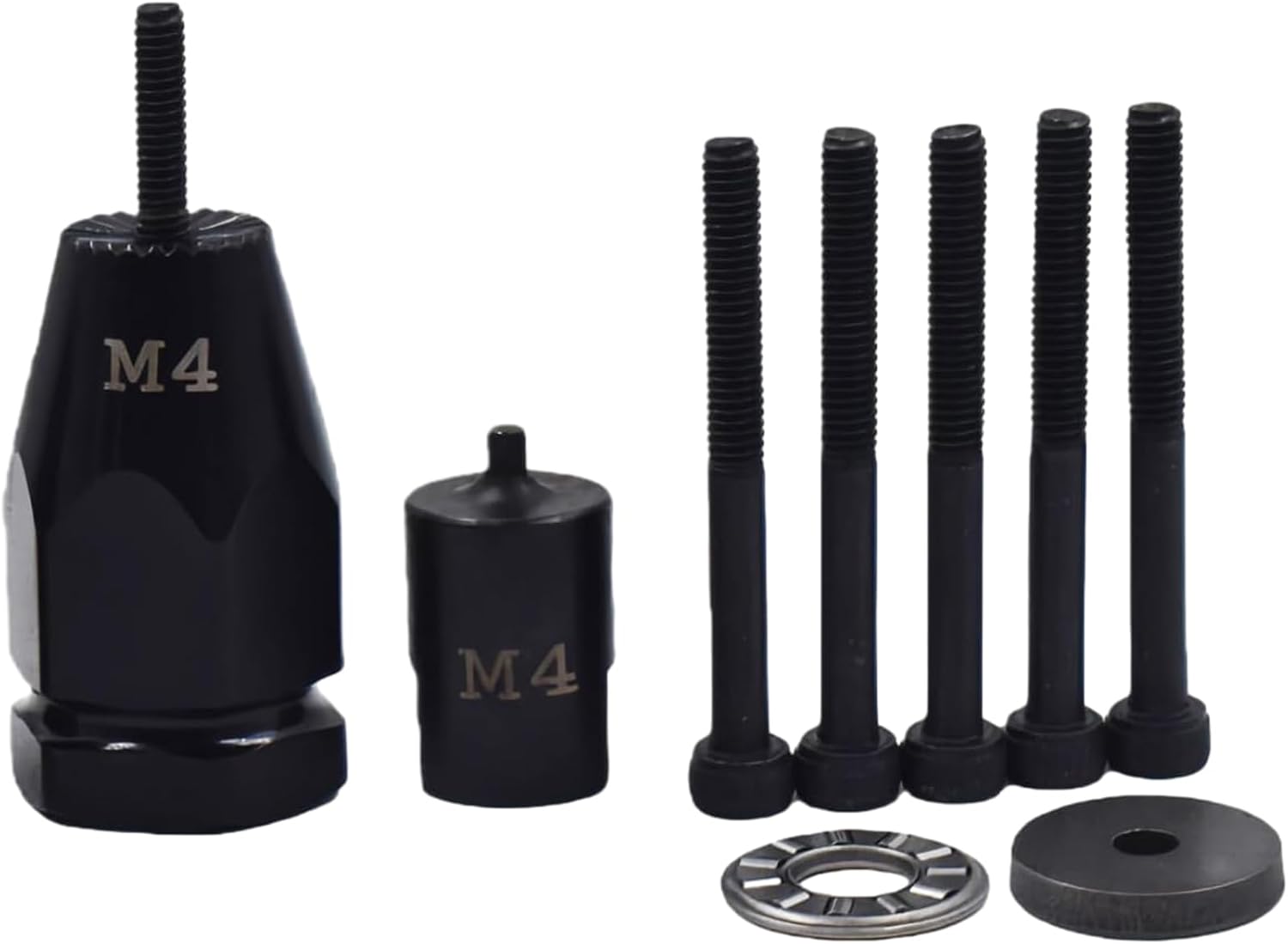 Air Rivet Nut Tool Kit, Pneumatic Pull Nut Setter with M3, M4 Mandrels for Sheet Metal Fastening Threaded Insert Installation