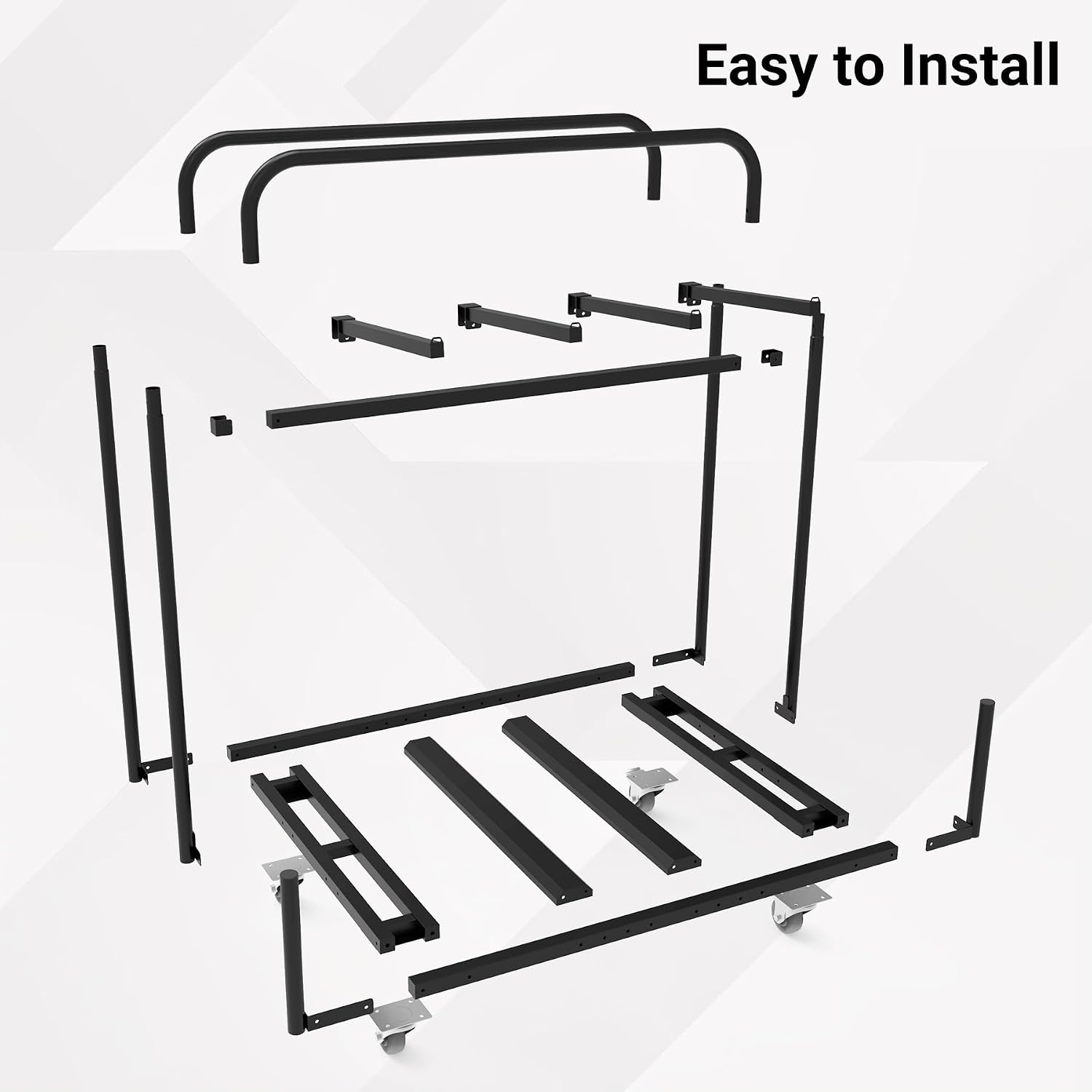Updated Folding Table and Chair Rack Cart (Holds 10-16 Chairs & 4-8 Tables), Powder Coated, Perfect for Party, Hotel, Factory, Warehouse, 44.3' L x 31.4' W x 48' H