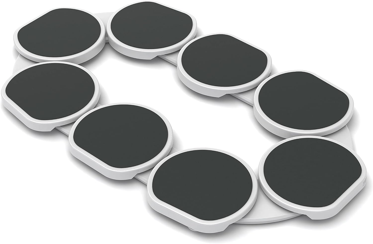 The Lazy Susan Revolution - Full Set - Dark Gray - The First Patented Lazy Susan Turntable Expandable for Rectangular & Oblong Tables - Kitchen & Dining Tables - Great Gift! Parties & Gatherings.