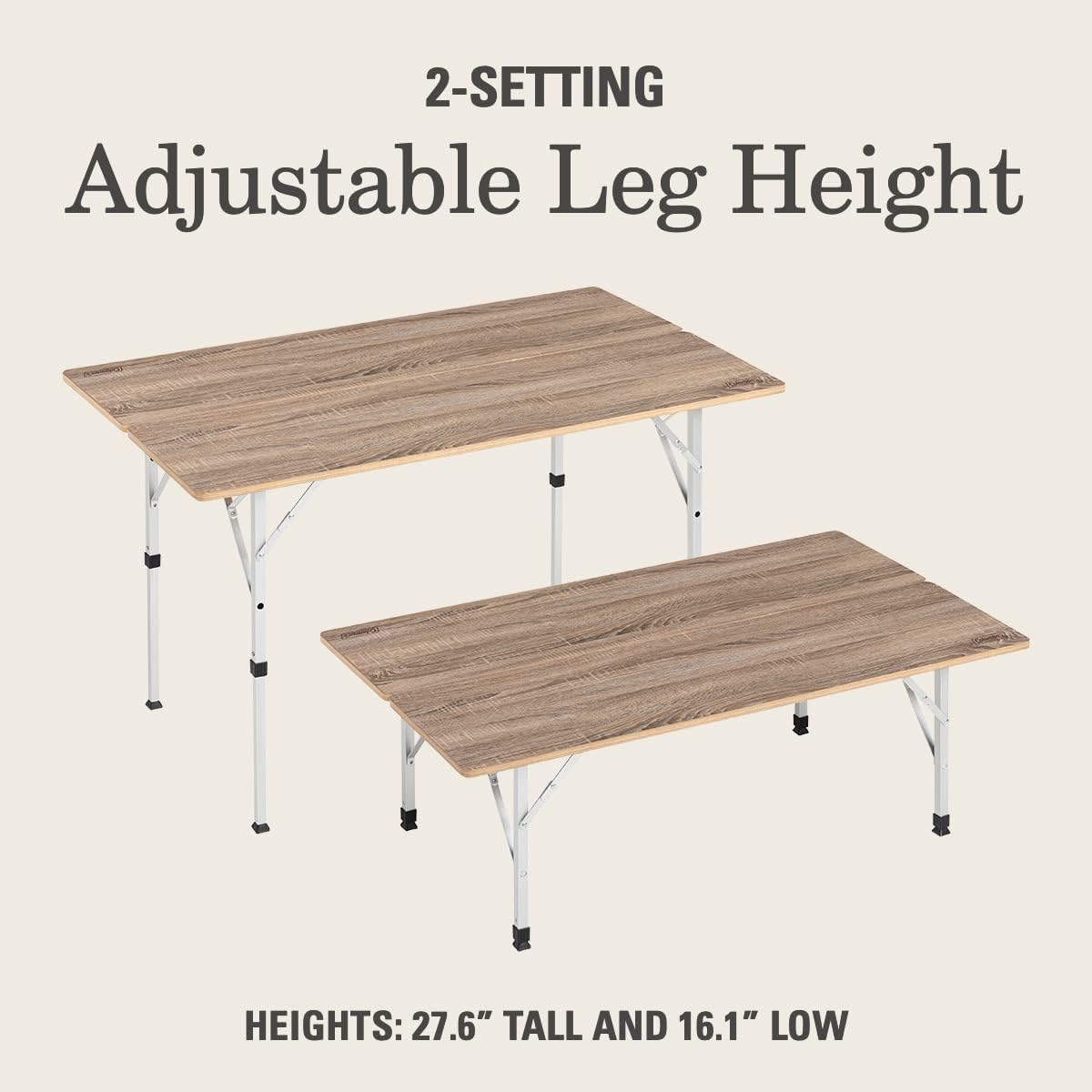 Coleman Living Collection Premium Outdoor Furniture Assortment, Lightweight & Weatherproof Chair, Table, Cot, & Bench for Backyard Patio or Campsite with Carry Bags & Handles