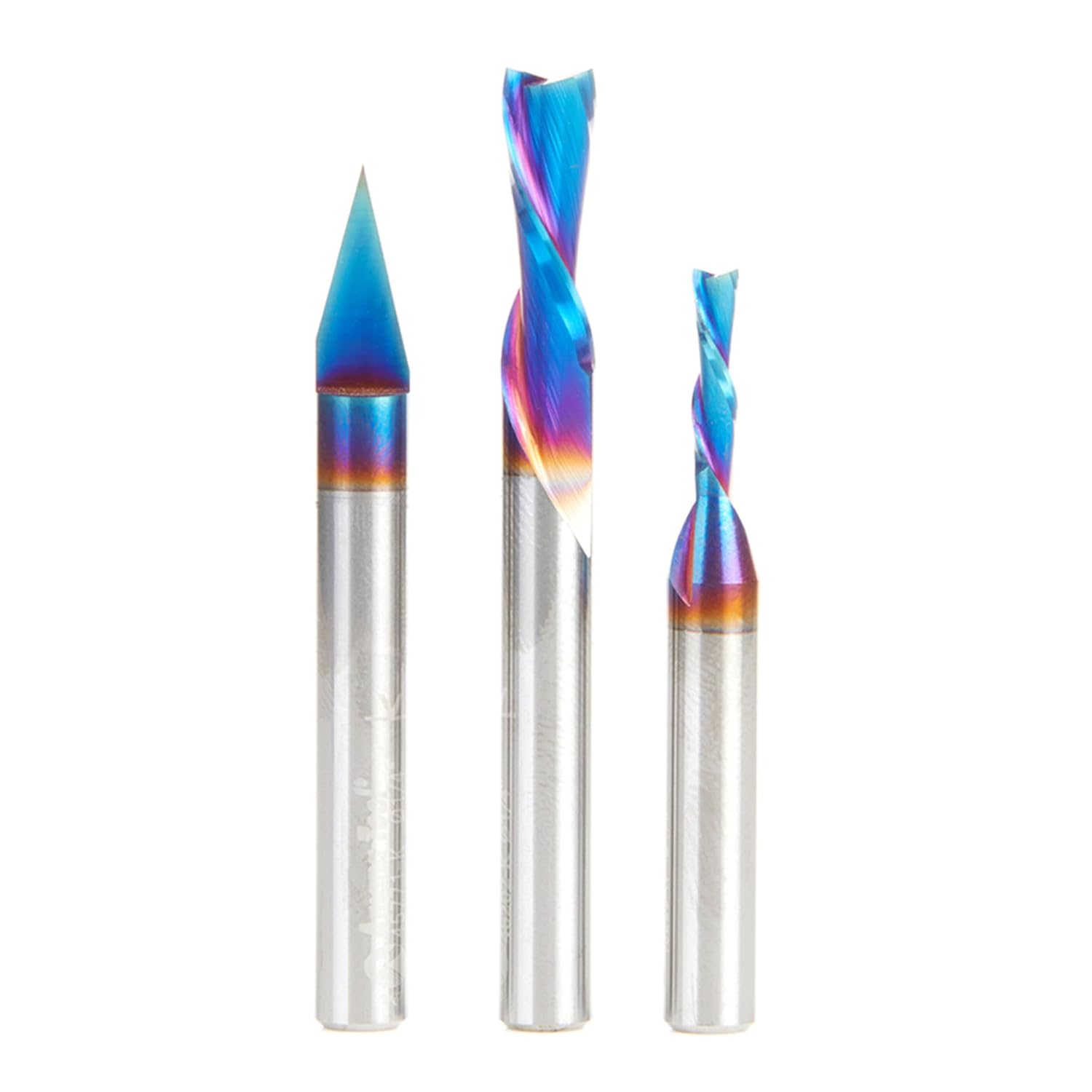 AMS-254-K 3-Pc CNC Basic Spektra Extreme Tool Life Coated Pack 1/4 Inch Shank