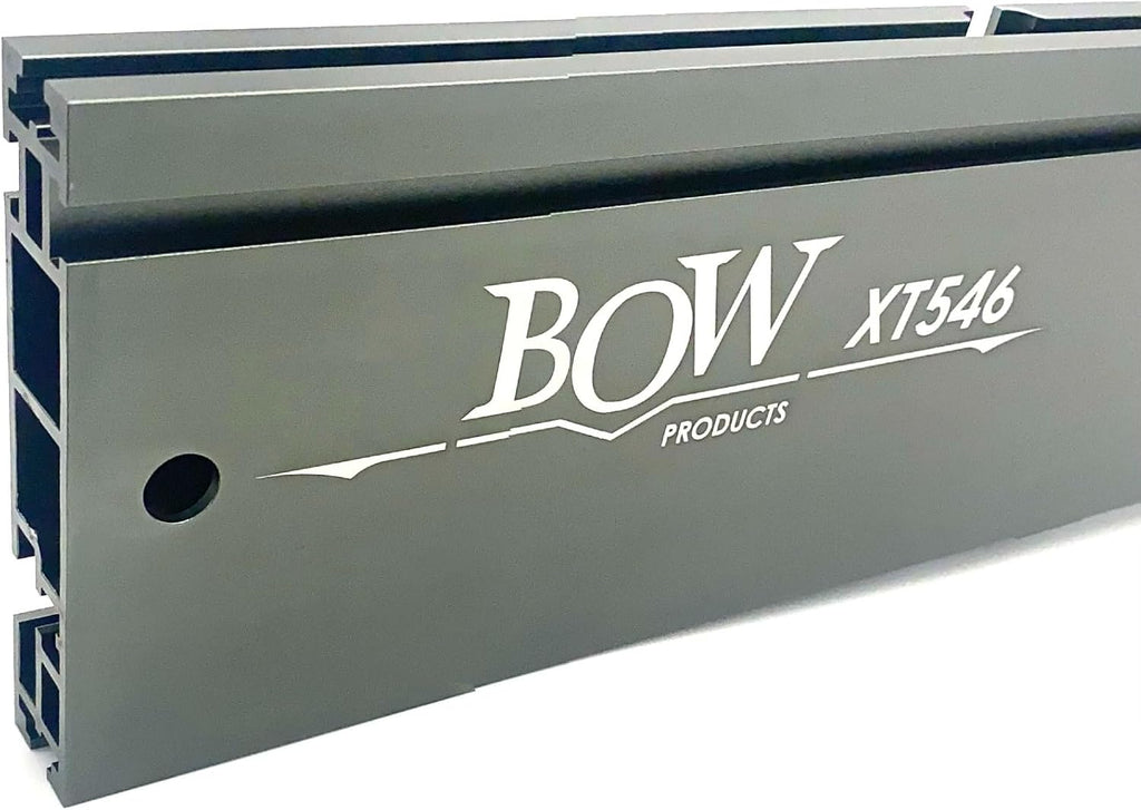 BOW Products 46' XT XTENDER Fence - T-Track Table Saw Fence System with Multiple T-Slots for Woodworking Accessories - Fits Portable, Cabinet, and Bandsaws - XT546 (Fence Only)