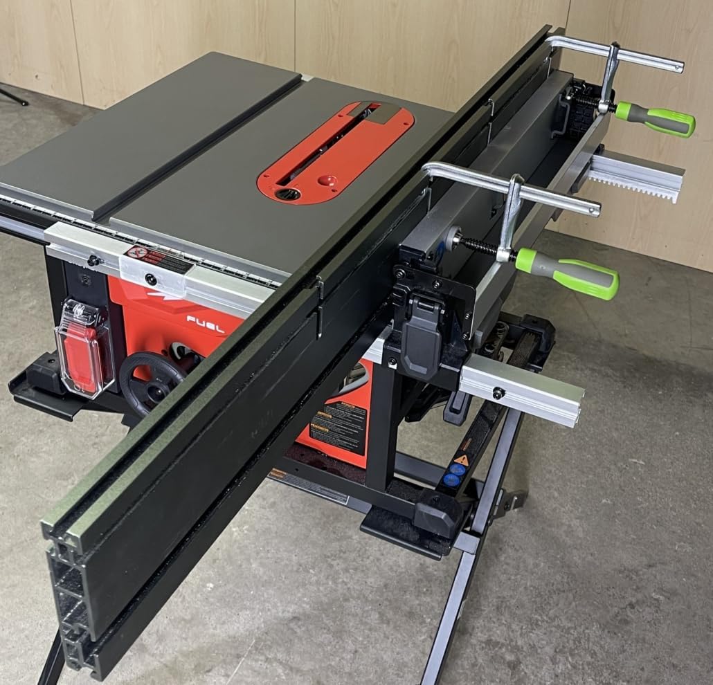 BOW Products 46' XT XTENDER Fence - T-Track Table Saw Fence System with Multiple T-Slots for Woodworking Accessories - Fits Portable, Cabinet, and Bandsaws - XT546 (Fence Only)