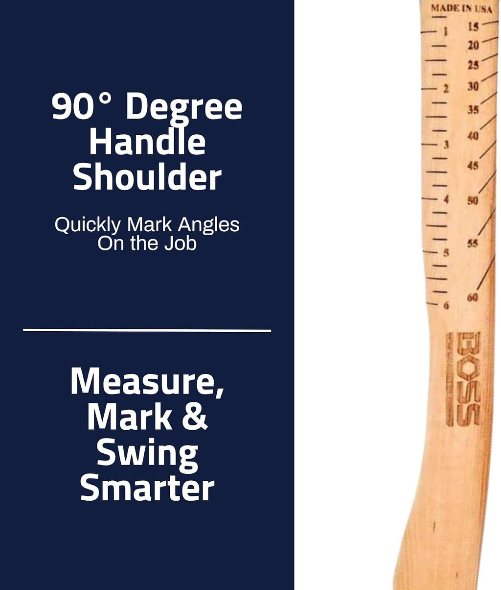 Boss Hammer 12 oz. Ti64 Construction Grade Titanium Hammer - Tennessee Hickory Handle - Framing Square, Rip Claw Design, Magnetic Nail Starter, Milled Face - Made in the USA - BH12TIHI16M