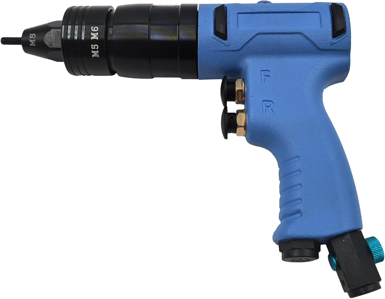 Air Rivet Nut Tool Kit, Pneumatic Pull Nut Setter with M5, M6 Mandrels for Sheet Metal Fastening Threaded Insert Installation