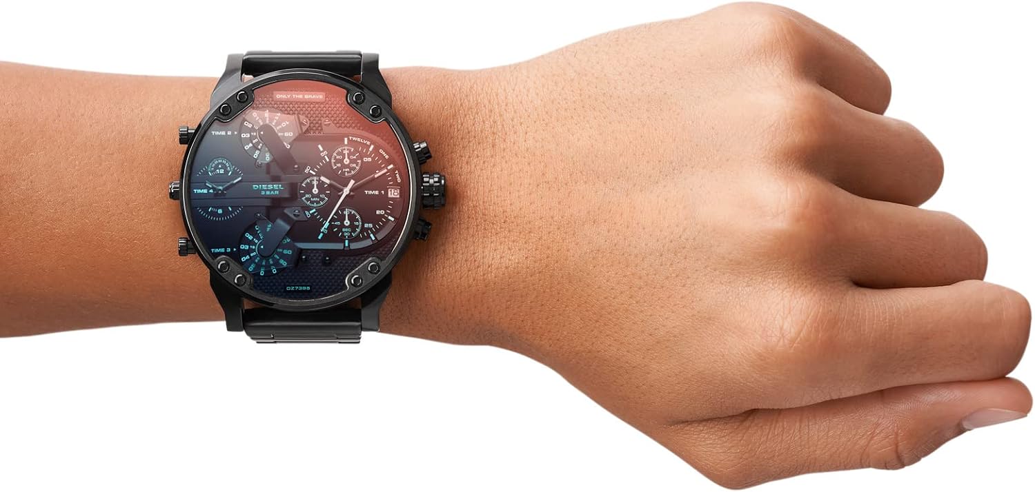 Diesel Mr. Daddy 2.0 Men's Watch, Stainless Steel Chronograph Sports Watch for Men