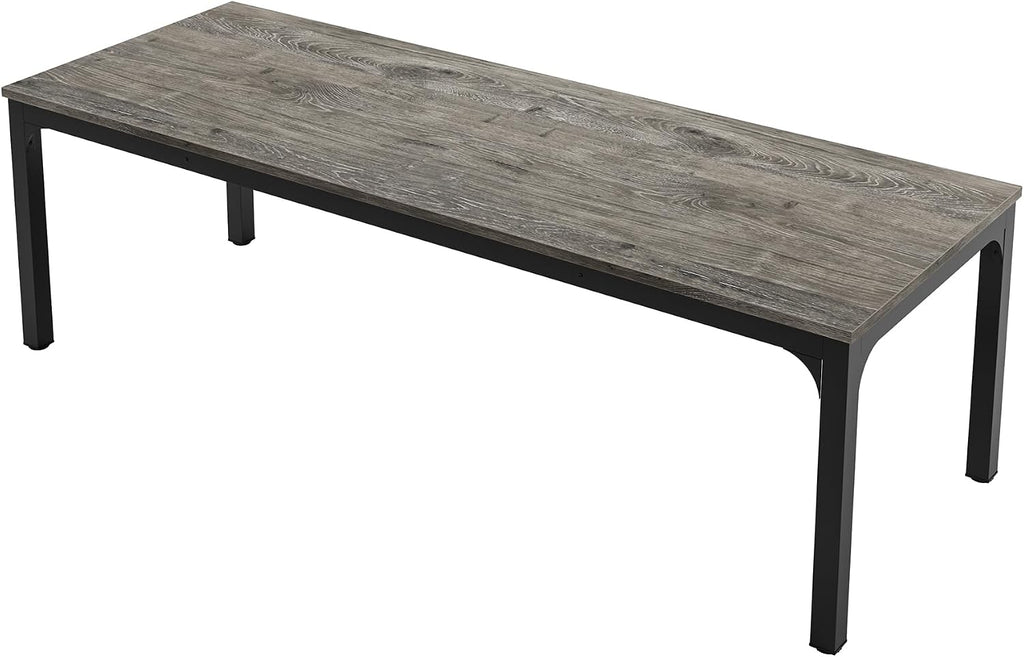 Tribesigns 6.5FT Conference Table, 78.7-Inch Rectangle Meeting Seminar Table, Large Business Tables for 6-8 People (Only Table) (Gray+Black)