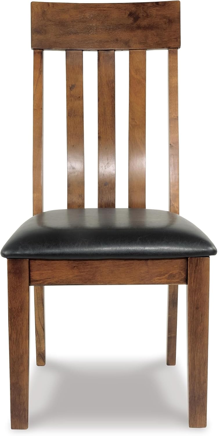 Signature Design by Ashley Ralene Rake Back 19' Dining Room Chair 2 Count, Medium Brown