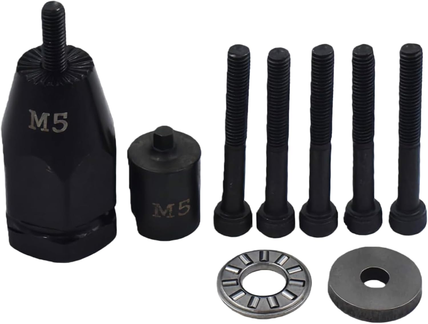 Air Rivet Nut Tool Kit, Pneumatic Pull Nut Setter with M5, M6 Mandrels for Sheet Metal Fastening Threaded Insert Installation