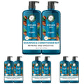 Herbal Essences Argan Oil Repair Shampoo & Conditioner Set, Moisturizes & Smoothes, Paraben-Free, Color-Safe, pH-Balanced, Citrus Scent, 20.2 Fl Oz, 8-Pack