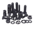Bolt and Nut Set 240Pcs Grade 8 Hex Black Flat Screws with Nuts Washers Assortment Kit for Equipment Repair
