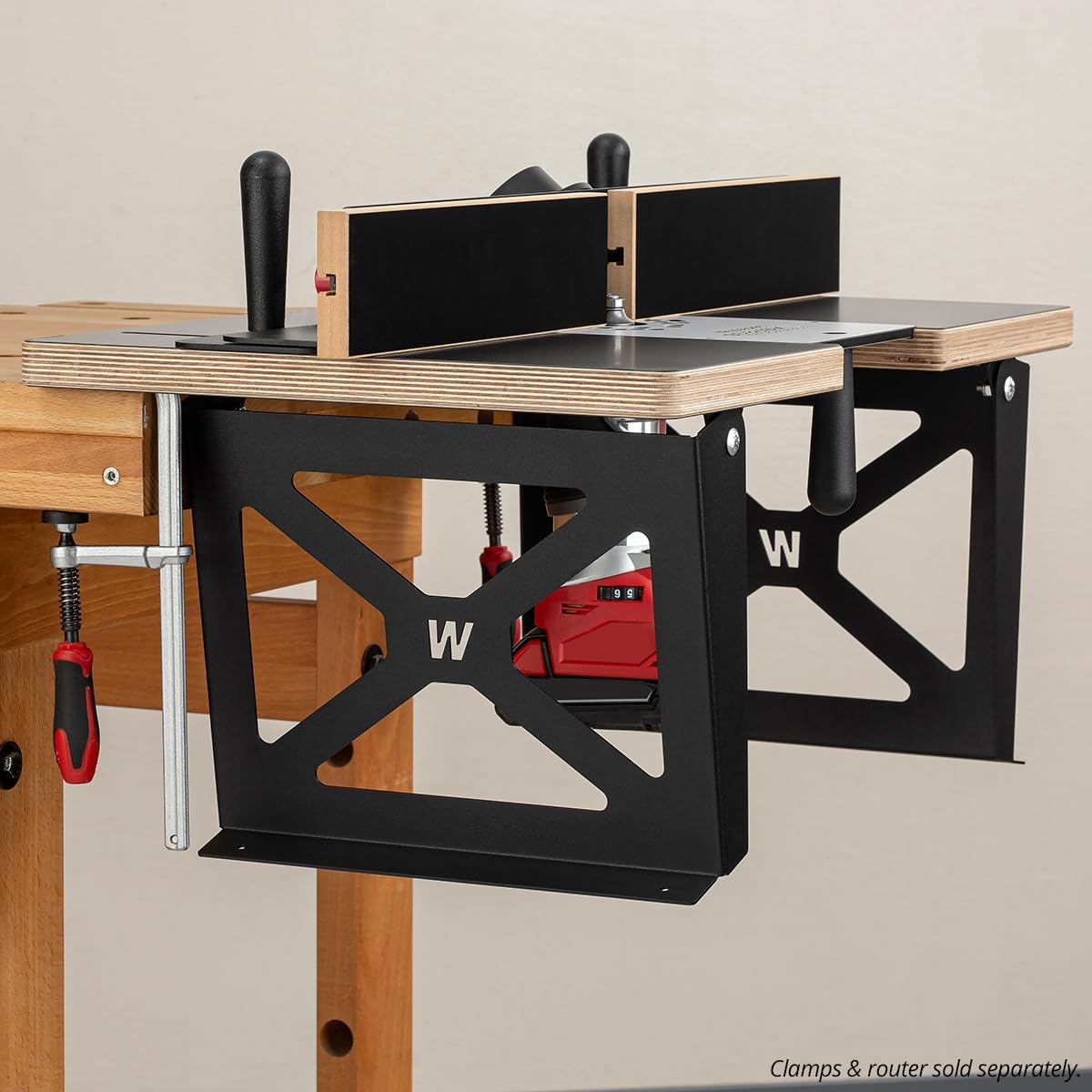 Woodpeckers Double-Duty Benchtop Router Table. Switch Between Hand-Held & Table Routing Instantly. Fits Most Popular Trim Routers. Folds for Easy Storage. Built-in Dust Port. Made in USA - SMRT-A