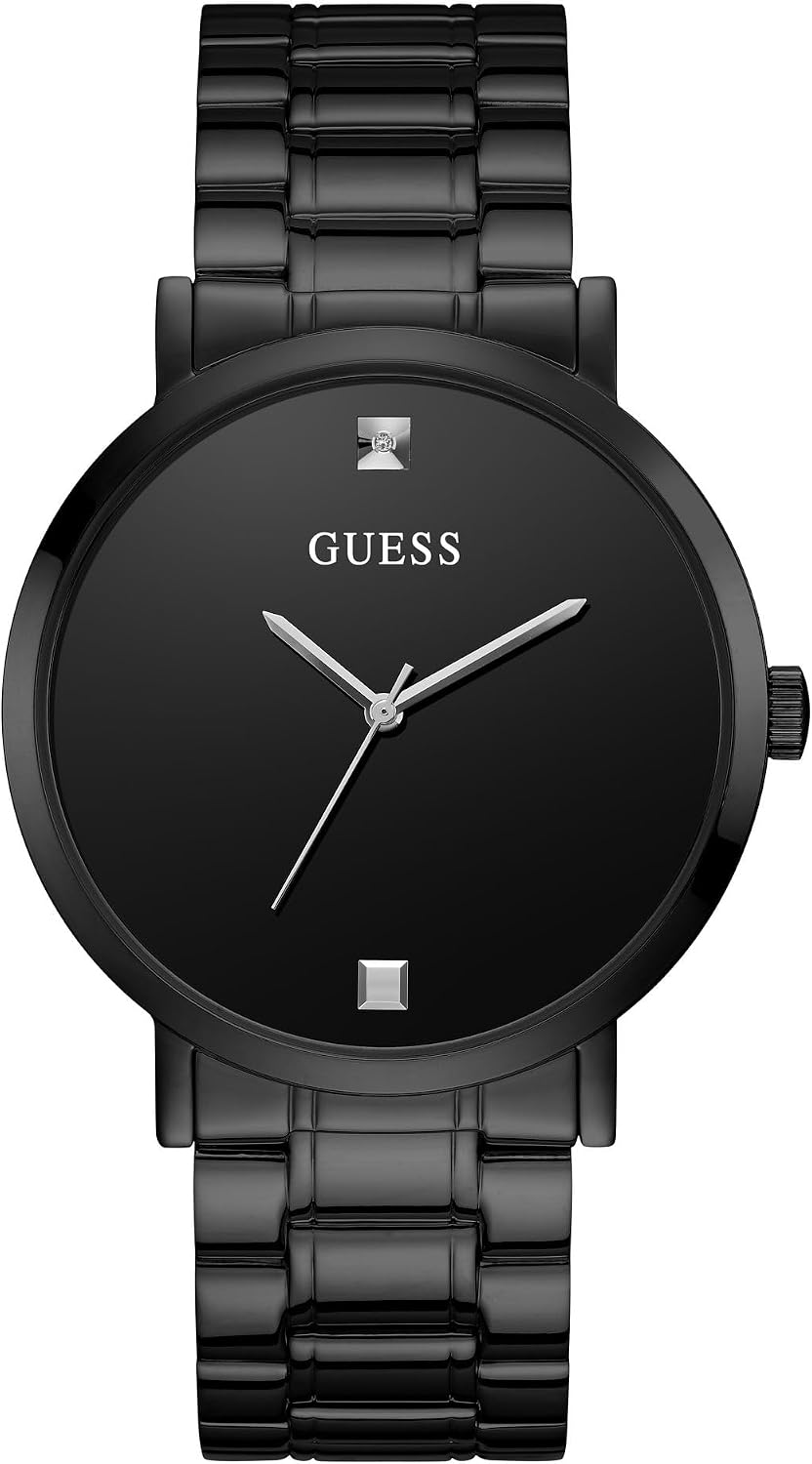 Guess Stainless Steel Genuine Diamond Dial Watch